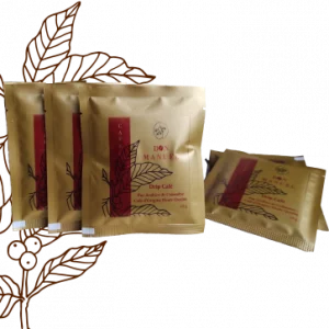 5 Drips sachet individuel<br>filtre & café moulu<br>Pur Arabica<br>100% Colombie